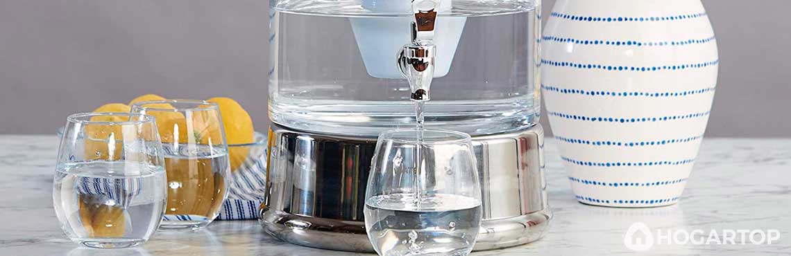 Dispensador de agua filtrada Fresia. Compatible con filtros Brita